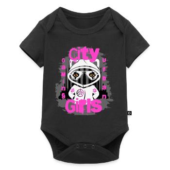 City Gameing Girl - Baby Premium short-sleeve bodysuit - black - Front