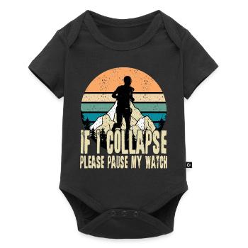 Trail Runner Running Jogging Jogger I Gift - Baby Premium short-sleeve bodysuit - black - Front