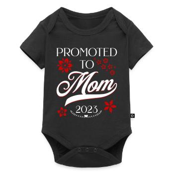 Promu Mama 2023 Avec des fleurs de cerisier - Body à manches courtes Premium Bébé - noir - Devant