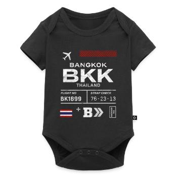 Bangkok airport tag - Baby Premium short-sleeve bodysuit - black - Front