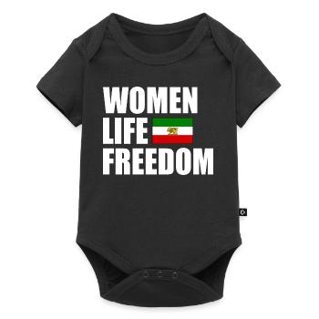 Women life freedom - Body à manches courtes Premium Bébé - noir - Devant
