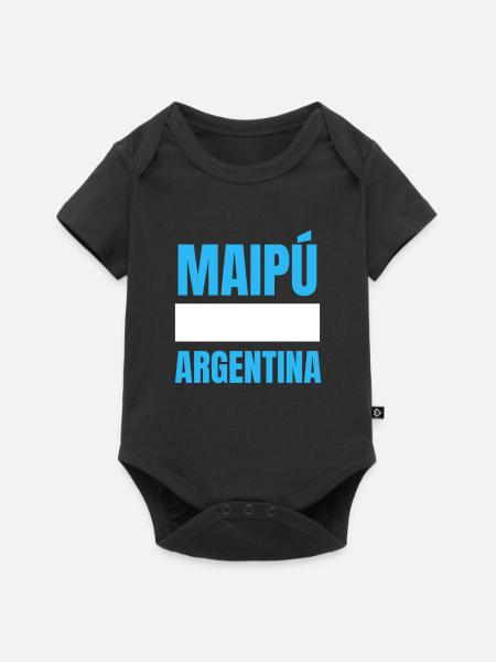 Maipu Argentinia Maipu Argentinien - Baby Premium Kurzarmbody - Schwarz