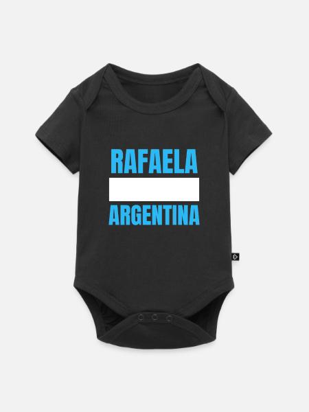 Rafaela Argentinia Souvenir - Baby Premium Kurzarmbody - Schwarz