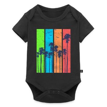 Palimers Colotiers summer beach - Baby Premium short-sleeve bodysuit - black - Front