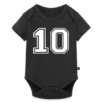 10 - Baby Premium short-sleeve bodysuit - black - Front