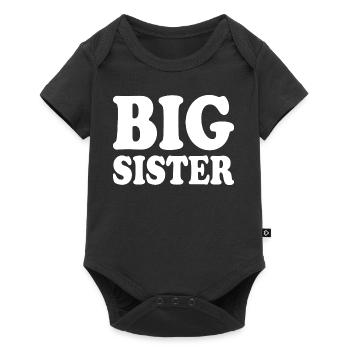 Big sister - Body à manches courtes Premium Bébé - noir - Devant
