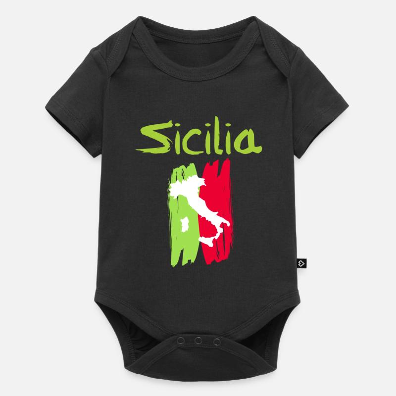 Sicile - Body à manches courtes Premium Bébé - noir