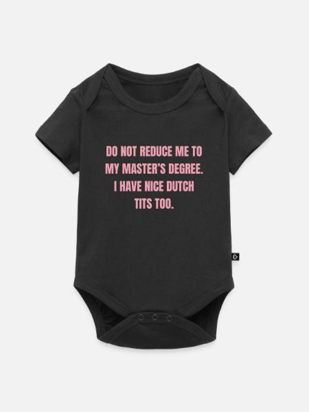 Masterabschluss Holländerin - Baby Premium Kurzarmbody - Schwarz