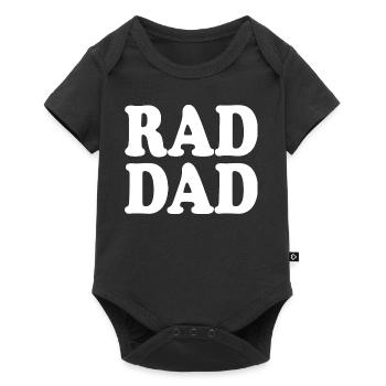 Rad dad - Baby Premium Kurzarmbody - Schwarz - Vorne