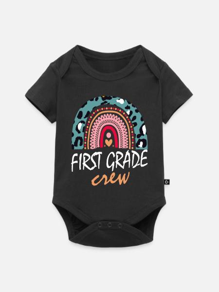 Geschenk der First Grade Crew - Baby Premium Kurzarmbody - Schwarz