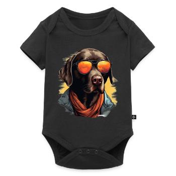 Urban Retriever: Streetwise Labrador Vibes - Baby Premium short-sleeve bodysuit - black - Front