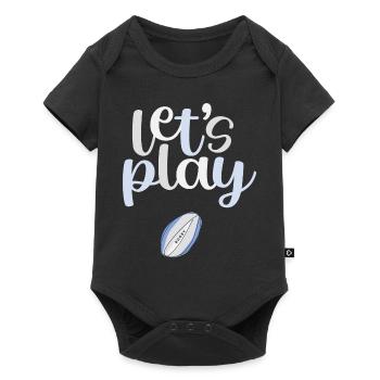 LETS PLAY - Baby Premium short-sleeve bodysuit - black - Front