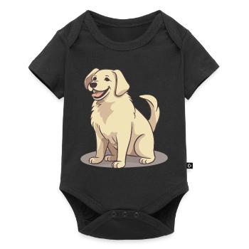 Design de chien mignon pour les propriétaires de chiens - Body à manches courtes Premium Bébé - noir - Devant