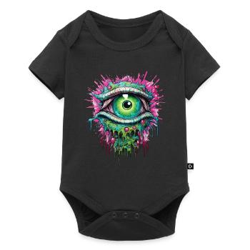 Zombie Eye Apocalypse Halloween Zombie Hunter - Baby Premium short-sleeve bodysuit - black - Front