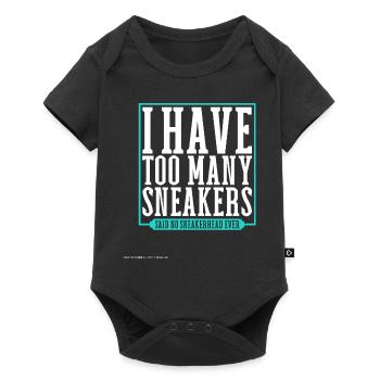 You can never have too many shoes - Sneakerhead - Baby Premium short-sleeve bodysuit - black - Front