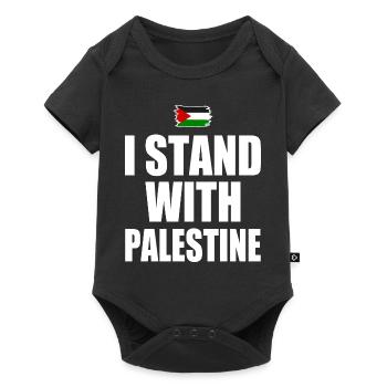 I Stand with palestine - Body à manches courtes Premium Bébé - noir - Devant