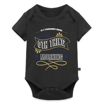 computers programming language present idea - Baby Premium Kurzarmbody - Schwarz - Vorne