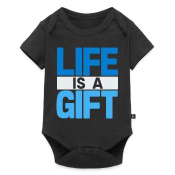 Ocean Vibes: Life is a Gift - Baby Premium short-sleeve bodysuit - black - Front