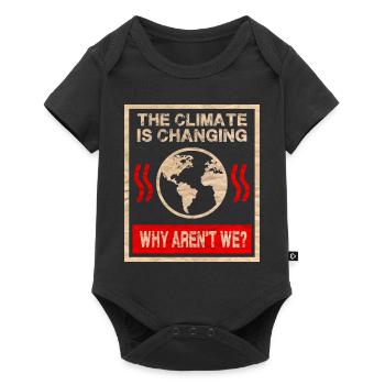Changement climatique - Body à manches courtes Premium Bébé - noir - Devant