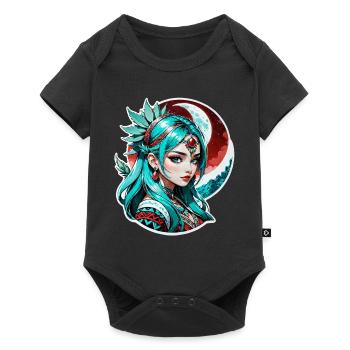 Indische Prinzessin - Aztek - Baby Premium Kurzarmbody - Schwarz - Vorne