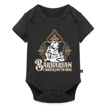 Barbarian class emblem RPG game - Body à manches courtes Premium Bébé - noir - Devant