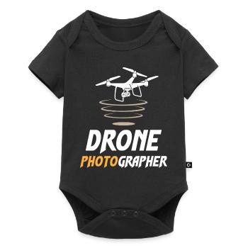 Drone Photographer - Baby Premium short-sleeve bodysuit - black - Front