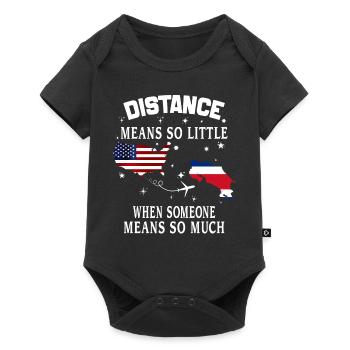 Distance Means So Little When Someone Means Much - Body à manches courtes Premium Bébé - noir - Devant
