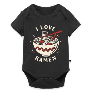 I love ramen - Baby Premium short-sleeve bodysuit - black - Front