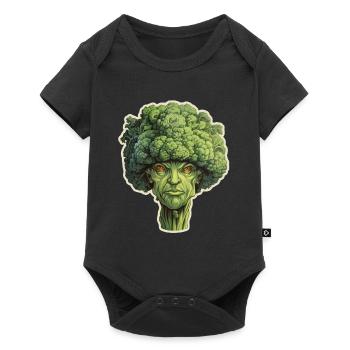 Tête de brocoli - Body à manches courtes Premium Bébé - noir - Devant