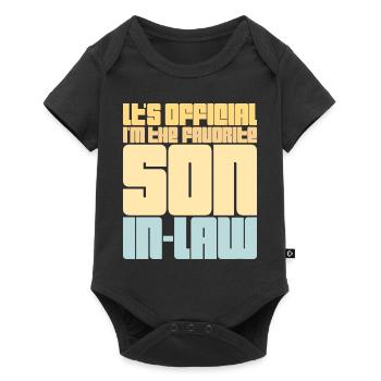 C’est officiel, je suis le gendre préféré qui dit - Body à manches courtes Premium Bébé - noir - Devant