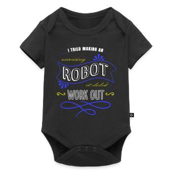 cool job present idea robotics engineering joke - Baby Premium short-sleeve bodysuit - black - Front