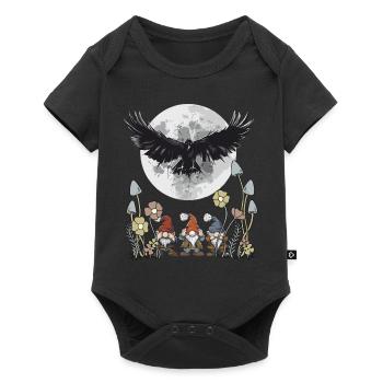 Moon Raven Fantasy Fairy Tale Character Troll Fable Child - Baby Premium short-sleeve bodysuit - black - Front