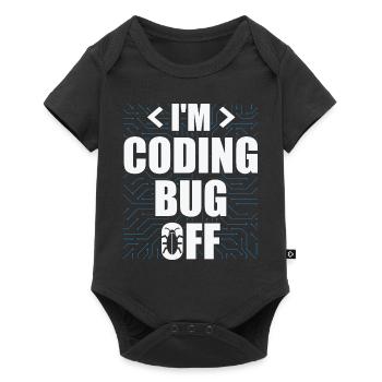 I'm Coding Bug Off It Specialists Software - Baby Premium short-sleeve bodysuit - black - Front