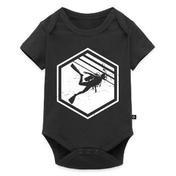 Plongée Femme Scuba Diver Plongée sous-marine - Body à manches courtes Premium Bébé - noir - Devant