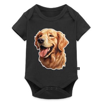 Golden Retriever - Baby Premium short-sleeve bodysuit - black - Front