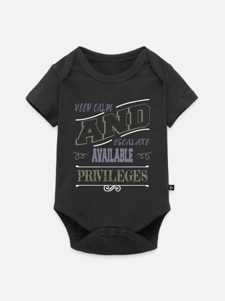 anonymous expect us gift idea - Baby Premium Kurzarmbody - Schwarz