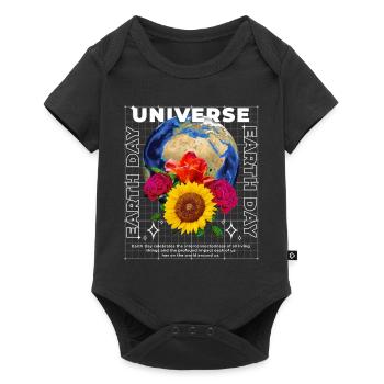 Earth Day - Baby Premium short-sleeve bodysuit - black - Front