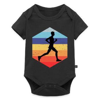 Race Fitness Running Jogging Hommes Running - Body à manches courtes Premium Bébé - noir - Devant