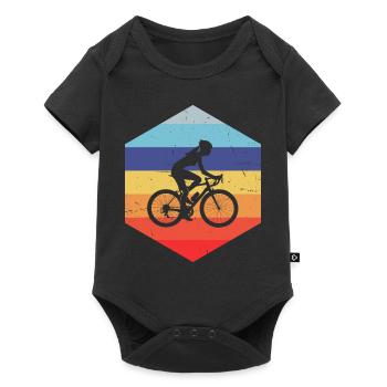 VTT Vélo Cyclisme Cyclisme - Body à manches courtes Premium Bébé - noir - Devant