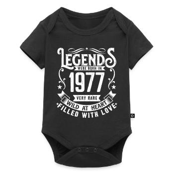 Legendary since 1977 Born in 1977 Gift 1977 - Baby Premium short-sleeve bodysuit - black - Front