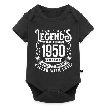 Légendaire Depuis 1950 Né en 1950 Cadeau 1950 - Body à manches courtes Premium Bébé - noir - Devant