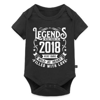 Légendaire Depuis 2018 Né en 2018 Cadeau 2018 - Body à manches courtes Premium Bébé - noir - Devant