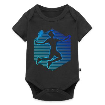 Squash Badminton Players Men Women - Baby Premium short-sleeve bodysuit - black - Front