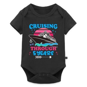 Cruising Through 5 Years Wedding Anniversary - Baby Premium short-sleeve bodysuit - black - Front