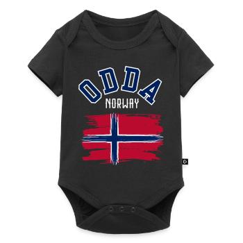 Odda, Norvège - Body à manches courtes Premium Bébé - noir - Devant