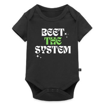 Beet the system - Baby Premium Kurzarmbody - Schwarz - Vorne