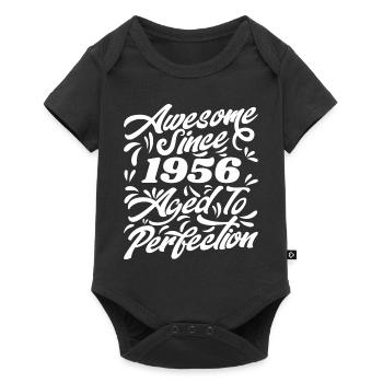 Awesome Since 1956 - Aged To Perfection, Gift 1956 - Baby Premium short-sleeve bodysuit - black - Front