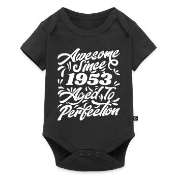 Awesome Since 1953 - Aged To Perfection, Gift 1953 - Baby Premium short-sleeve bodysuit - black - Front