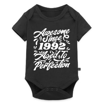 Awesome Since 1992 - Aged To Perfection, Gift 1992 - Baby Premium short-sleeve bodysuit - black - Front