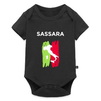 Sassara - Baby Premium short-sleeve bodysuit - black - Front